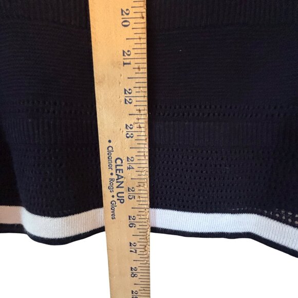 Talbots Womens Linen & Viscose Knit Top Size S Elbow Sleeves & Side Slits - Picture 10 of 11